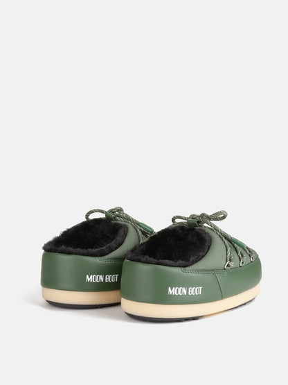 MOON BOOT EVX GREEN NYLON MULES