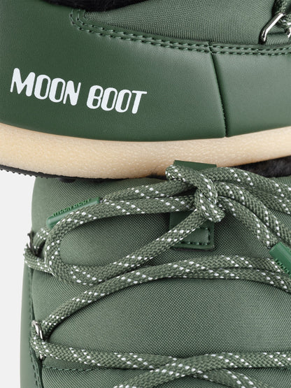 MOON BOOT EVX GREEN NYLON MULES
