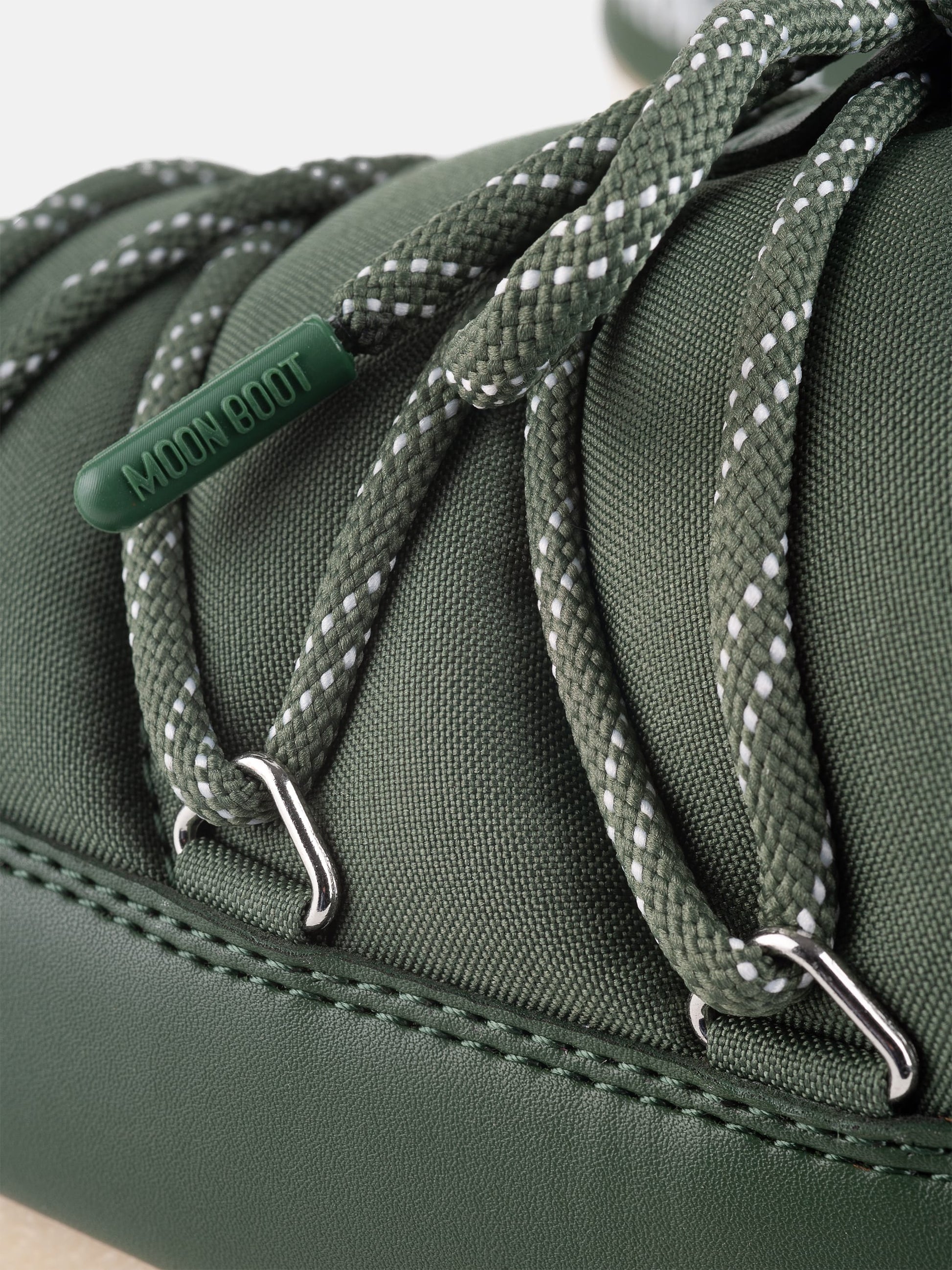 MOON BOOT EVX GREEN NYLON MULES