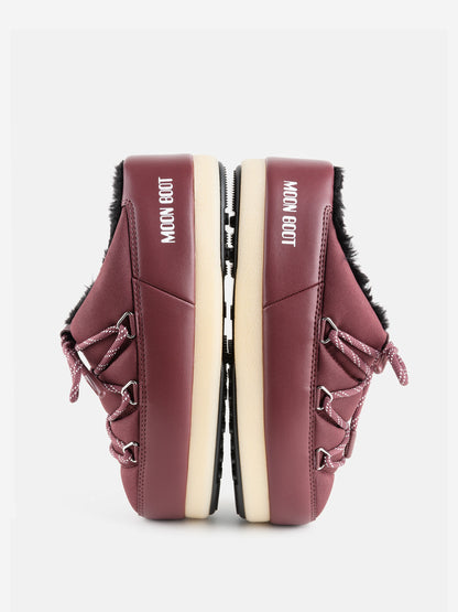MOON BOOT EVX BURGUNDY NYLON MULES