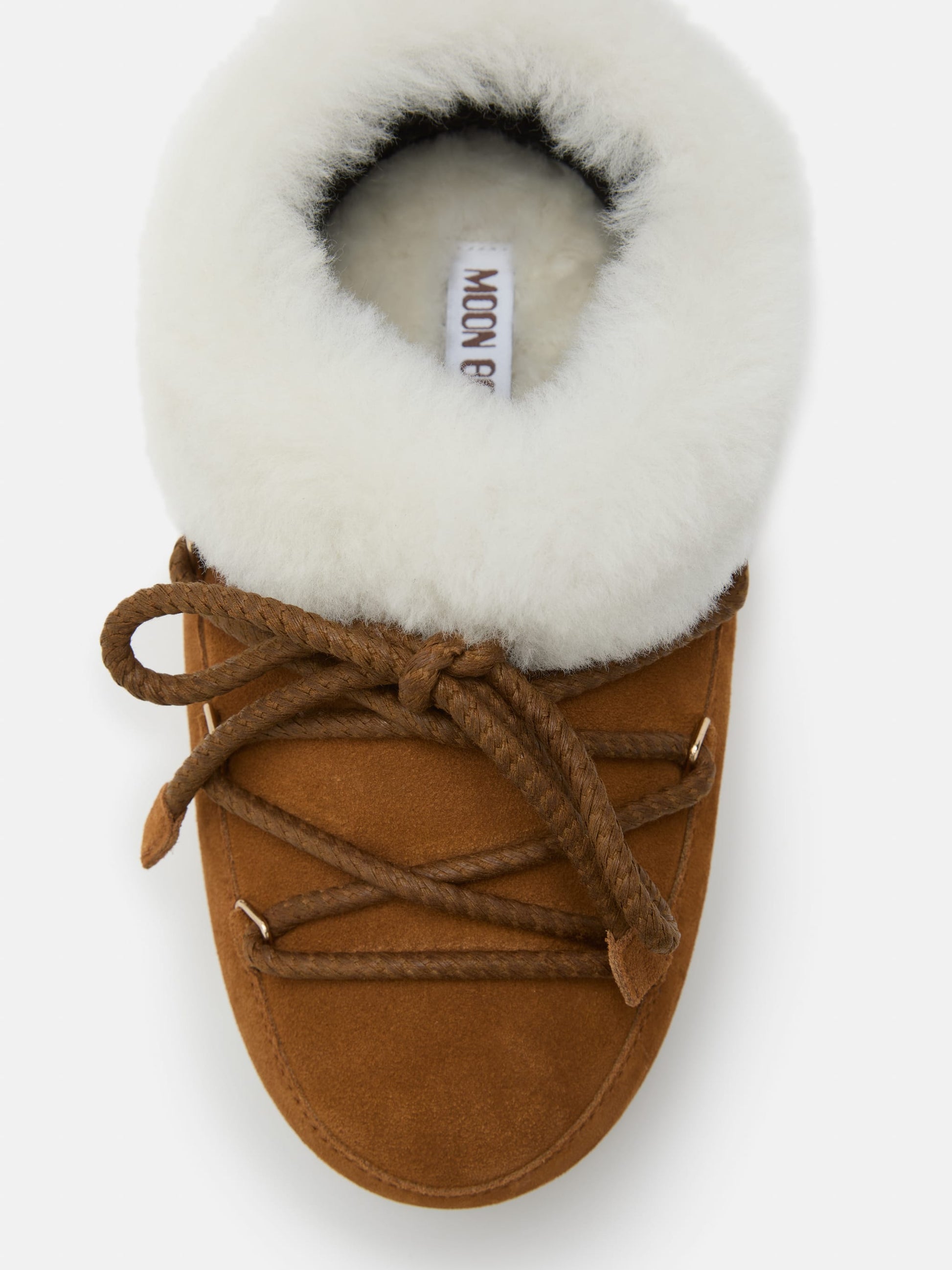 MOON BOOT EVX BROWN SUEDE MULES