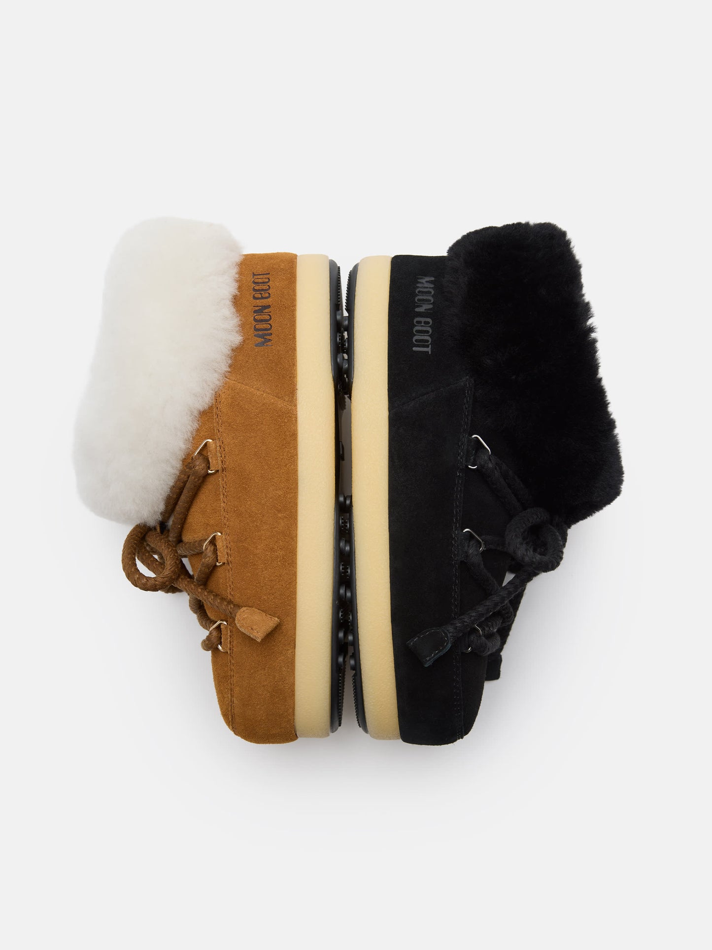 MOON BOOT EVX BROWN SUEDE MULES