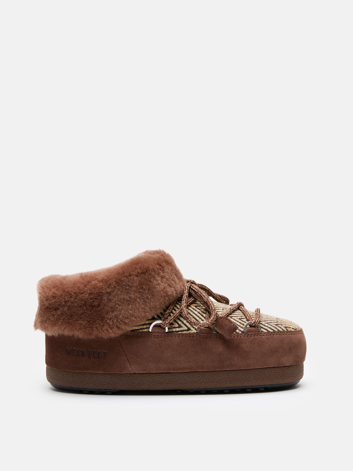 MOON BOOT MOON BOOT X GUEST IN RESIDENCE EVX CHALET COCOA FAUX FUR MULES