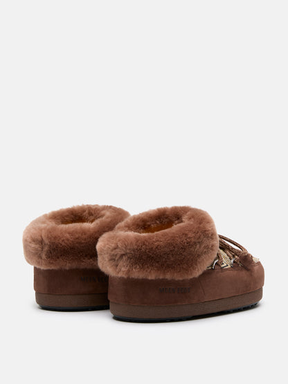 MOON BOOT MOON BOOT X GUEST IN RESIDENCE EVX CHALET COCOA FAUX FUR MULES