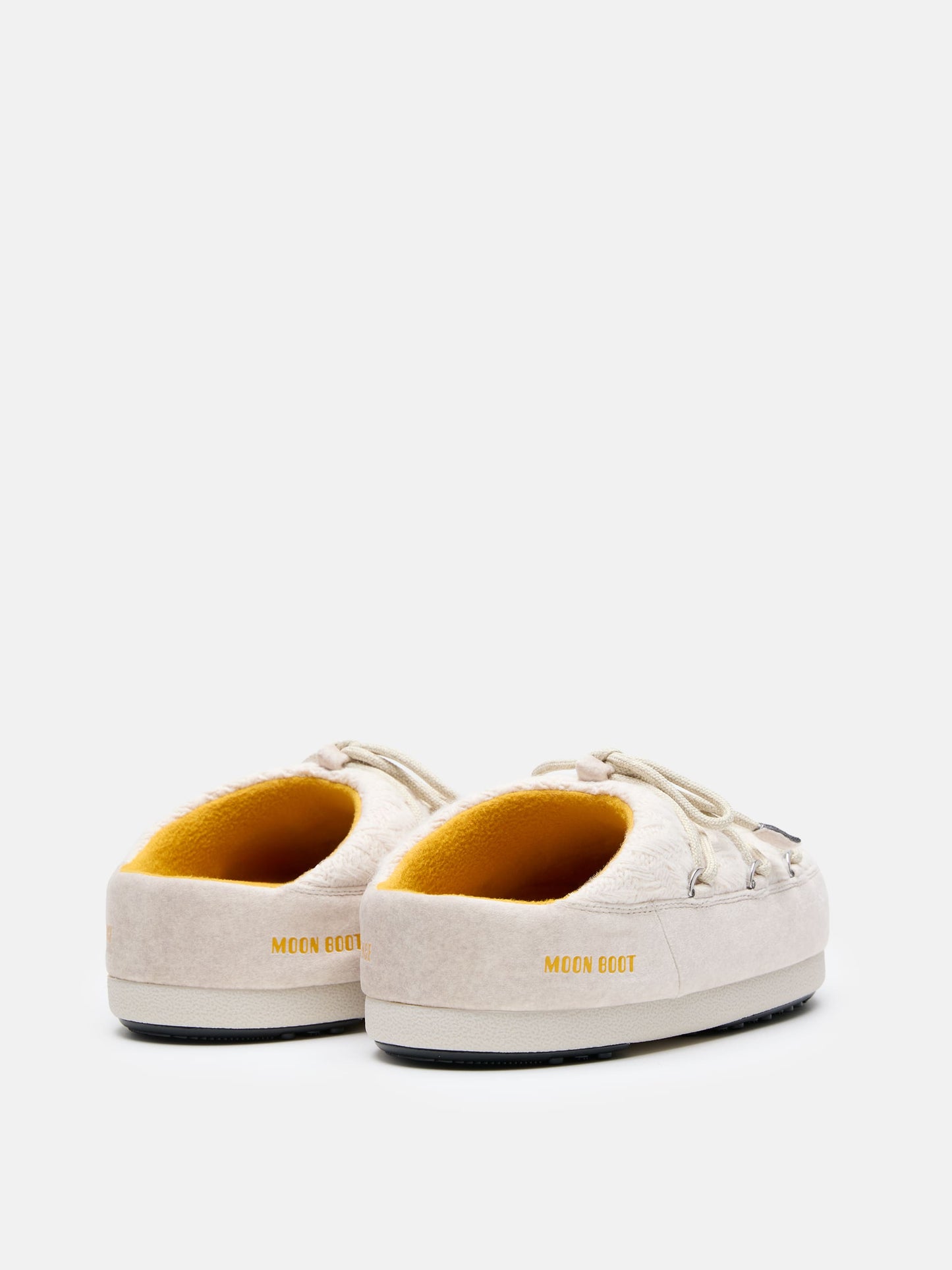 MOON BOOT MOON BOOT X GUEST IN RESIDENCE EVX WHITE SAND KNIT MULES
