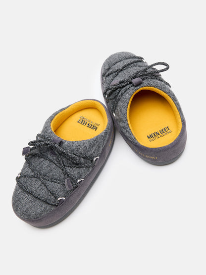 MOON BOOT MOON BOOT X GUEST IN RESIDENCE EVX GREY KNIT MULES