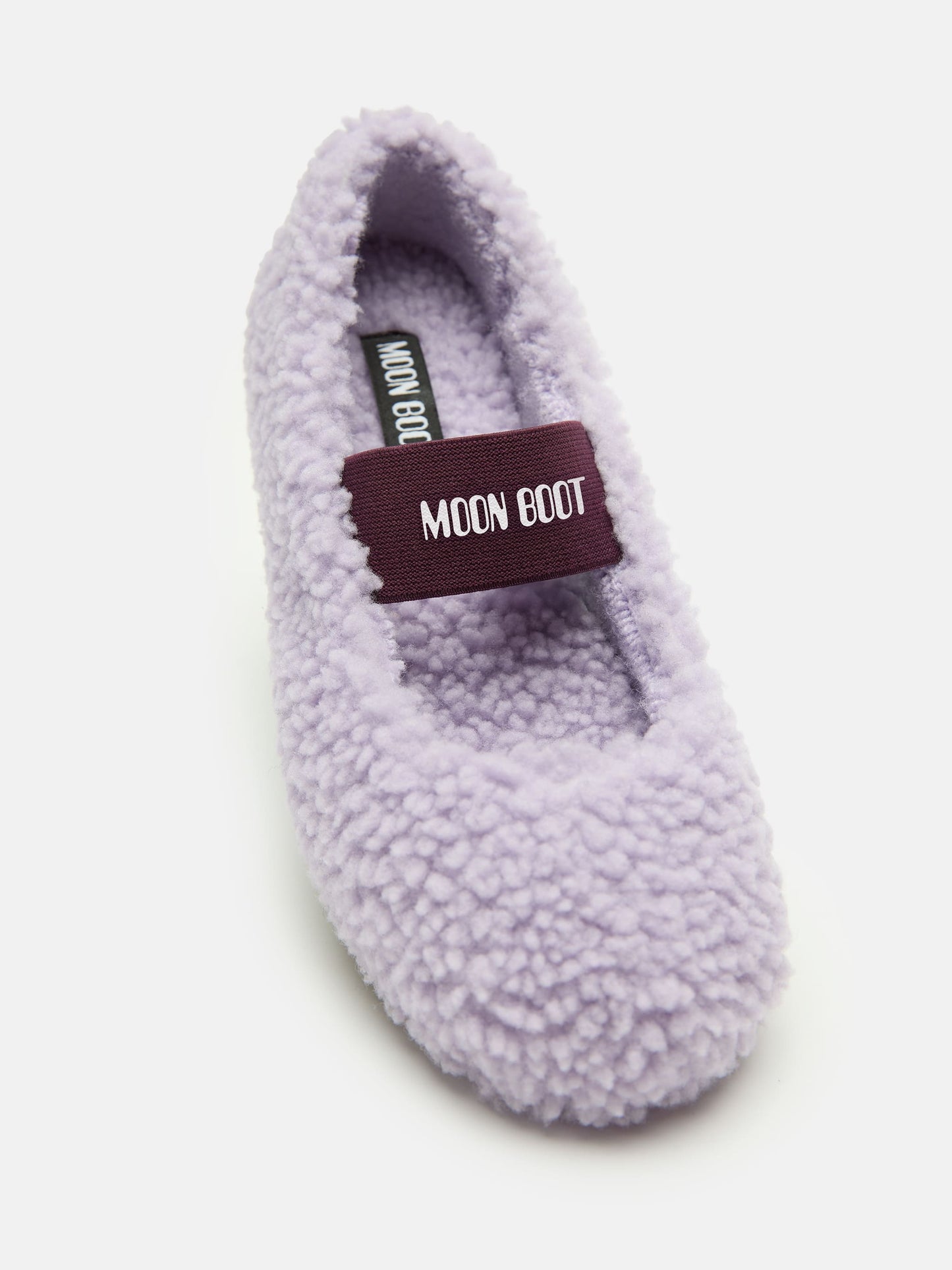 MOON BOOT SHEARLING LILAC BALLERINAS