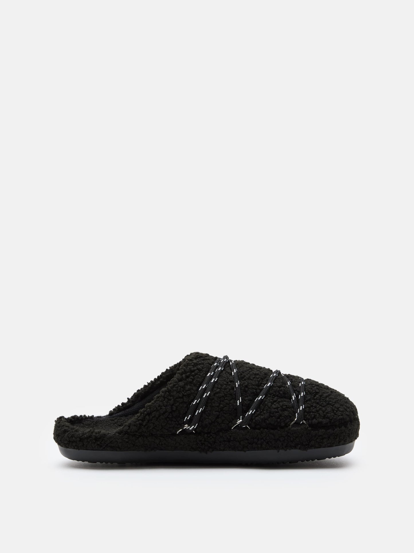 MOON BOOT TEDDY SLIPPER BLACK