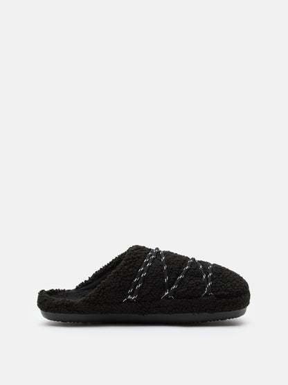 MOON BOOT TEDDY SLIPPER BLACK