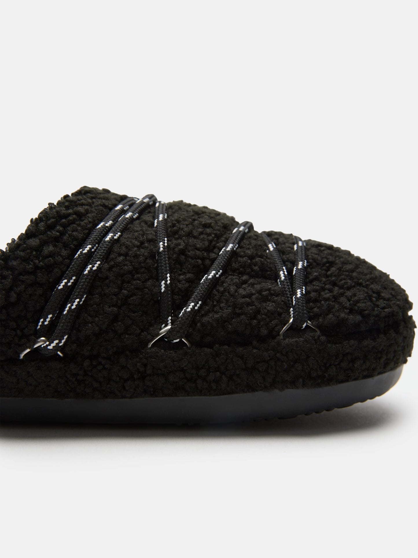 MOON BOOT TEDDY SLIPPER BLACK