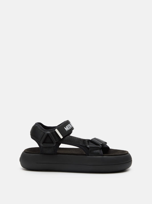 MOON BOOT SUPER SANDAL BLACK