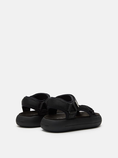 MOON BOOT SUPER SANDAL BLACK