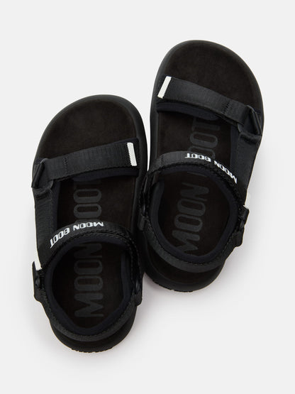 MOON BOOT SUPER SANDAL BLACK