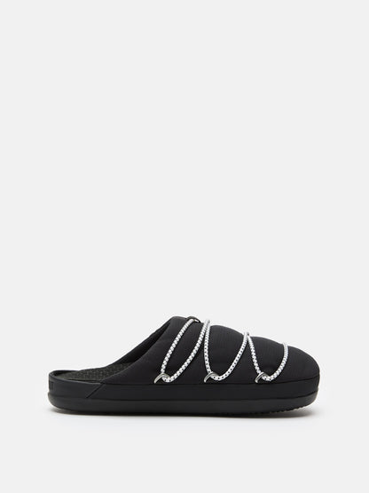 MOON BOOT SOFT SLIPPER BLACK