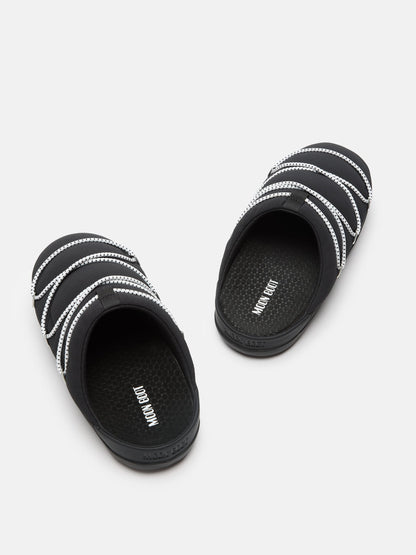 MOON BOOT SOFT SLIPPER BLACK