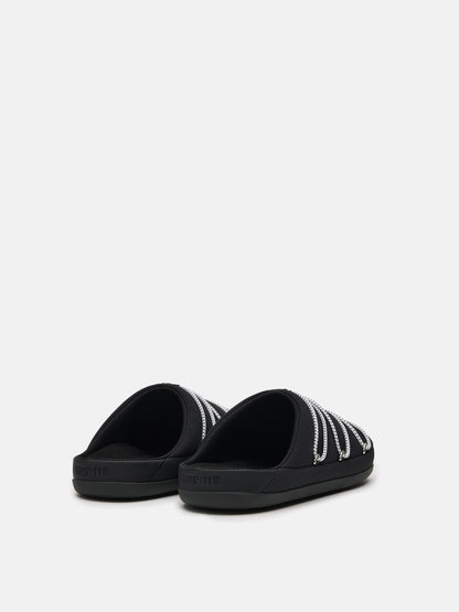 MOON BOOT SOFT SLIPPER BLACK
