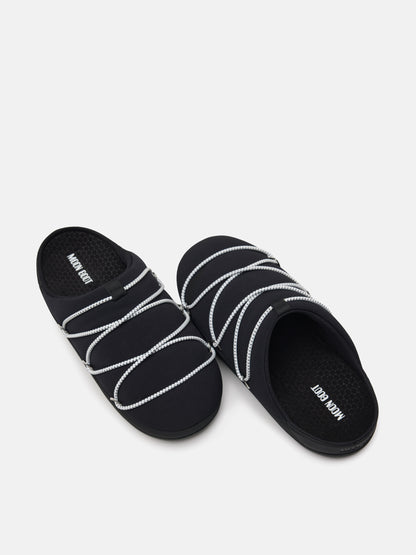 MOON BOOT SOFT SLIPPER BLACK
