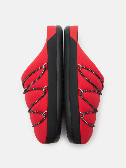 MOON BOOT SOFT SLIPPER RED