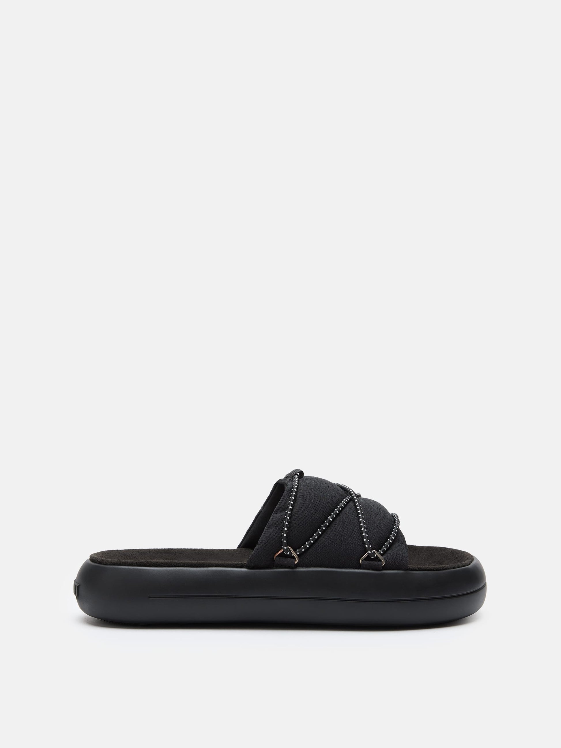 MOON BOOT ICON SLIDE BLACK