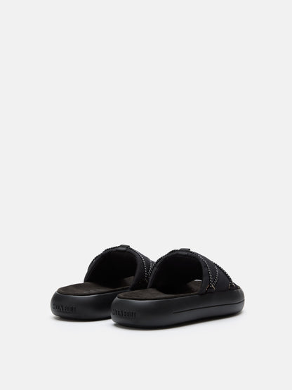 MOON BOOT ICON SLIDE BLACK