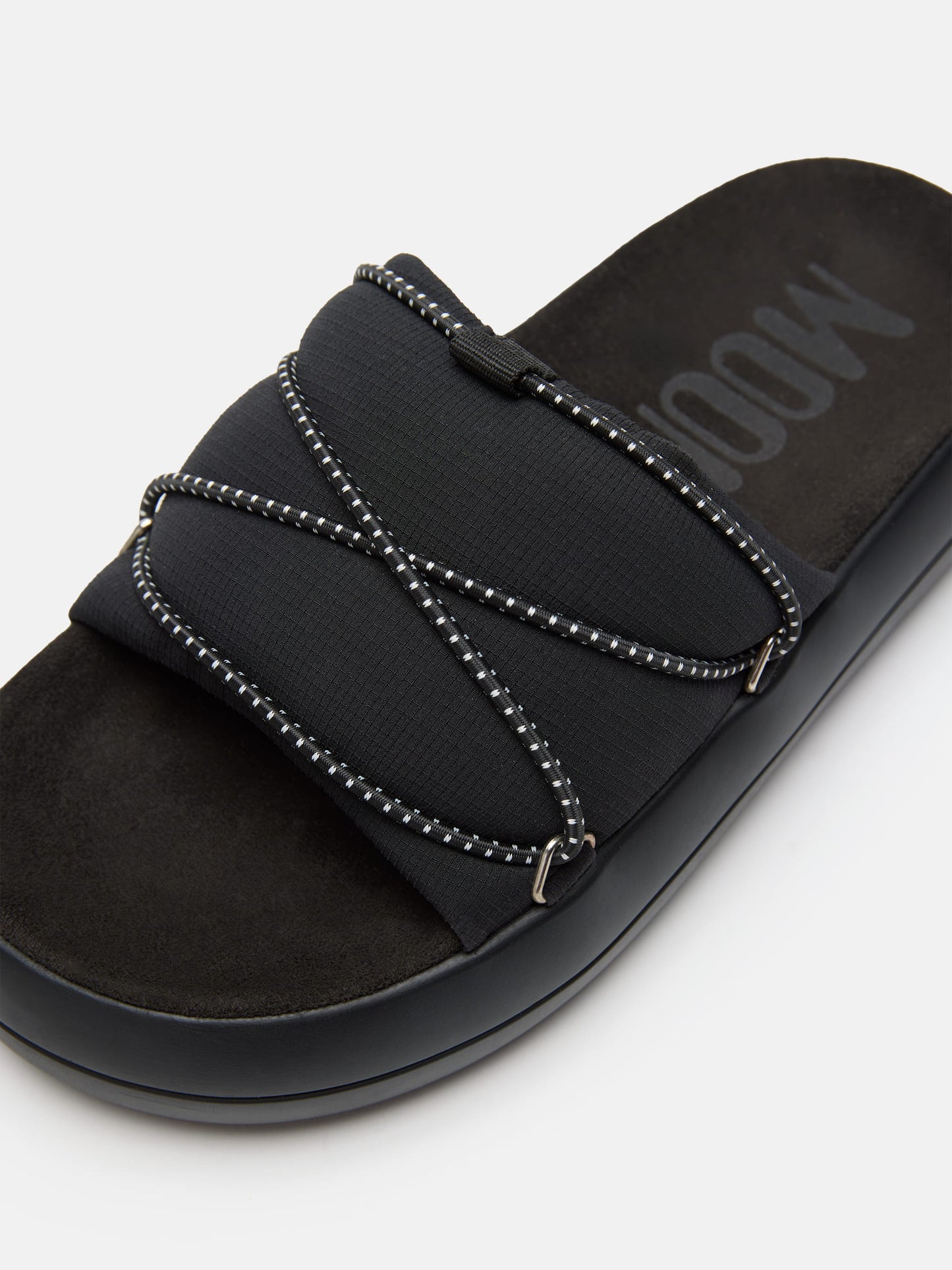 MOON BOOT ICON SLIDE BLACK