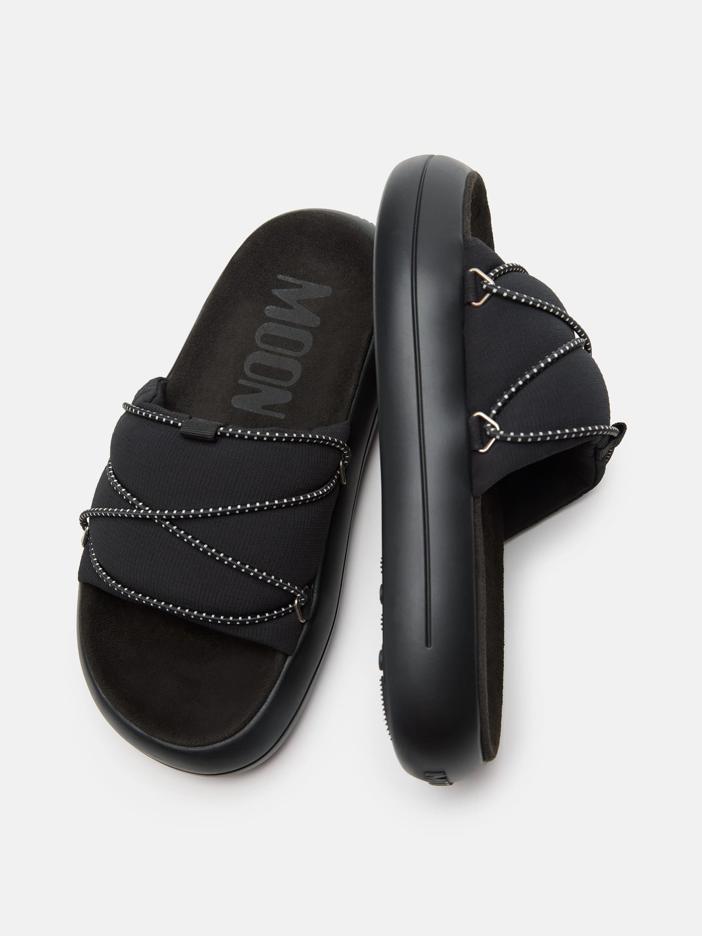 MOON BOOT ICON SLIDE BLACK