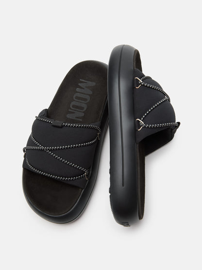 MOON BOOT ICON SLIDE BLACK