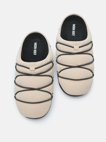 MOON BOOT SOFT SLIPPER BEIGE