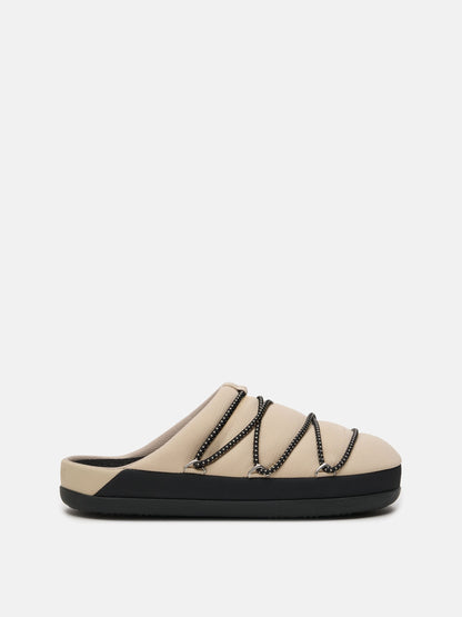 MOON BOOT SOFT SLIPPER BEIGE