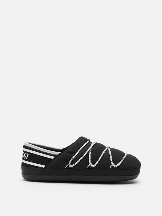 MOON BOOT ICON SLIPPER BLACK