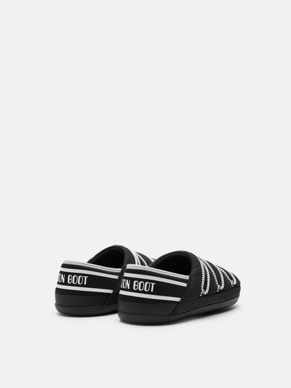 MOON BOOT ICON SLIPPER BLACK