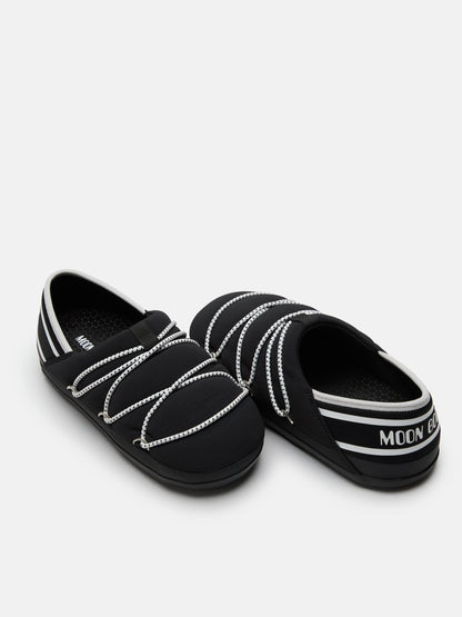 MOON BOOT ICON SLIPPER BLACK