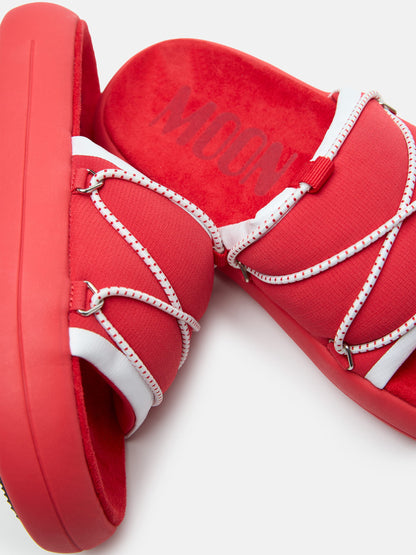 MOON BOOT ICON SLIDE RED