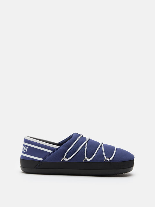 MOON BOOT ICON SLIPPER BLUE