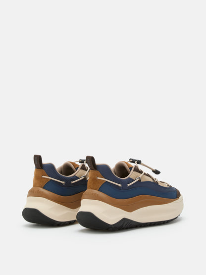 MOON BOOT MOON247 XLACE NAVY & BROWN SNEAKERS