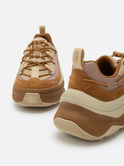MOON BOOT MOON247 XLACE BROWN SNEAKERS