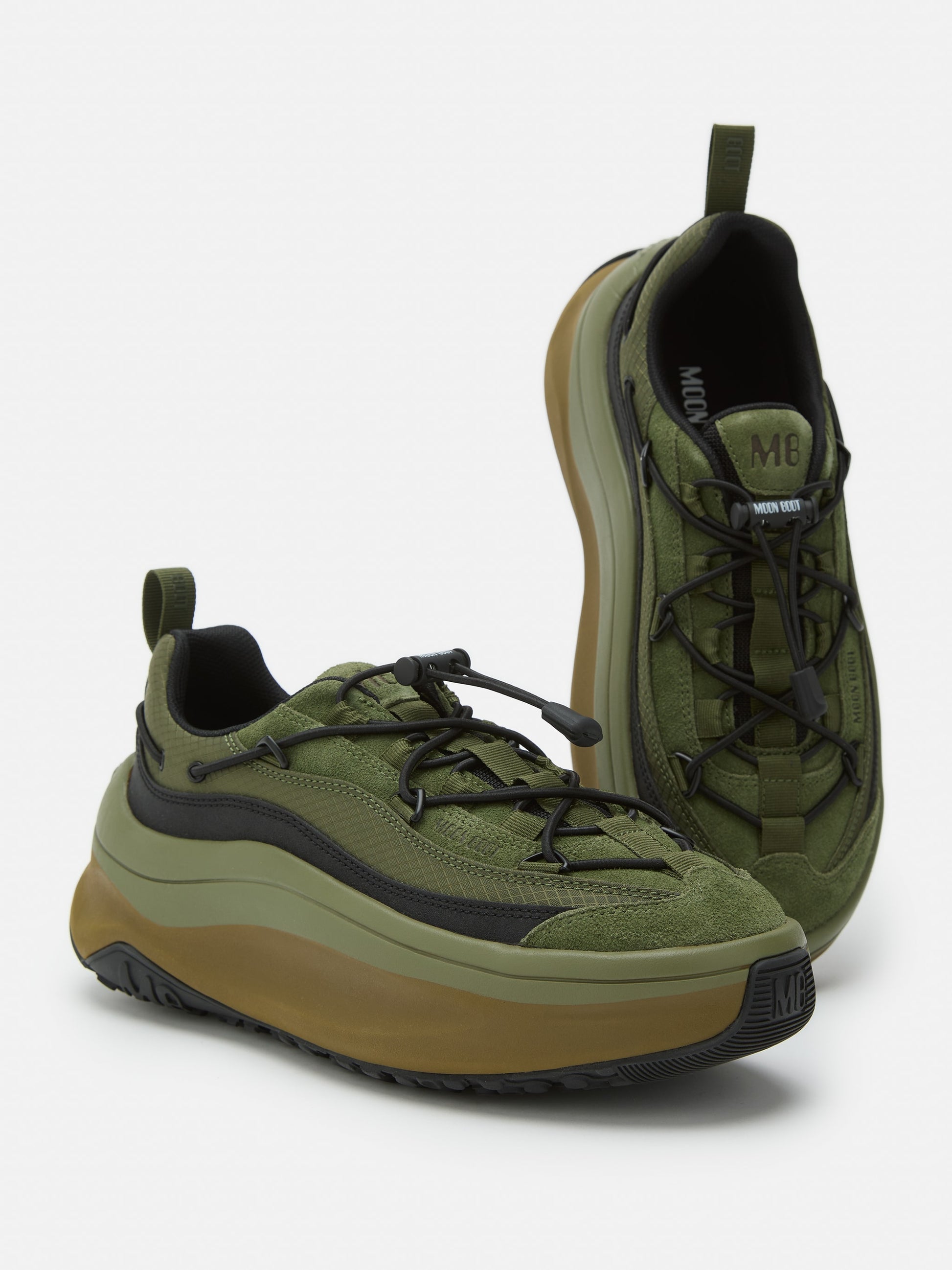 MOON BOOT MOON247 XLACE GREEN SNEAKERS