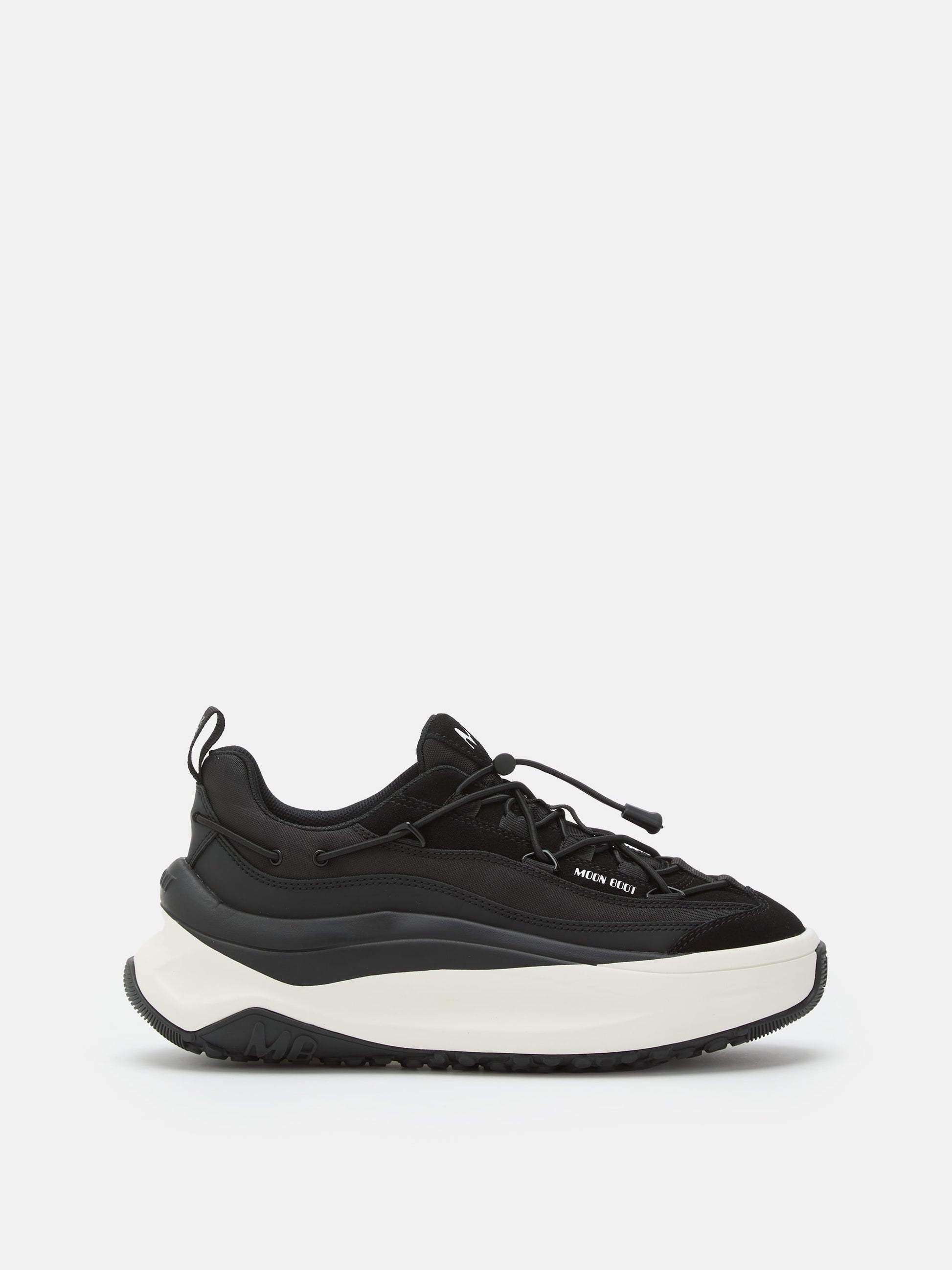 MOON BOOT MOON247 XLACE BLACK & WHITE SNEAKERS