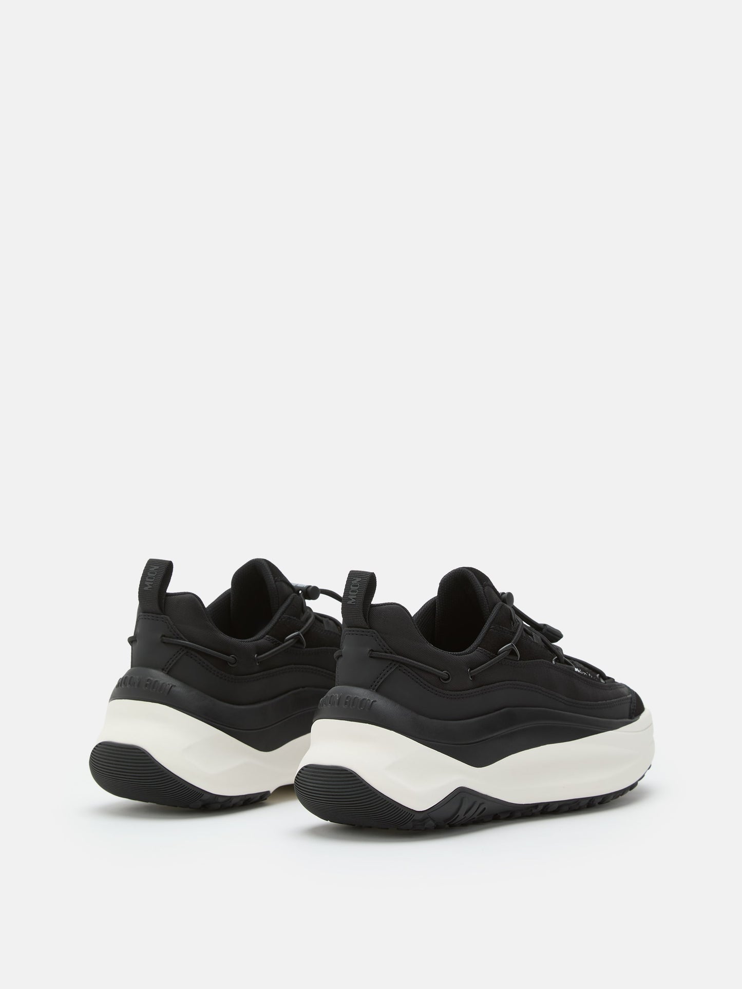 MOON BOOT MOON247 XLACE BLACK & WHITE SNEAKERS