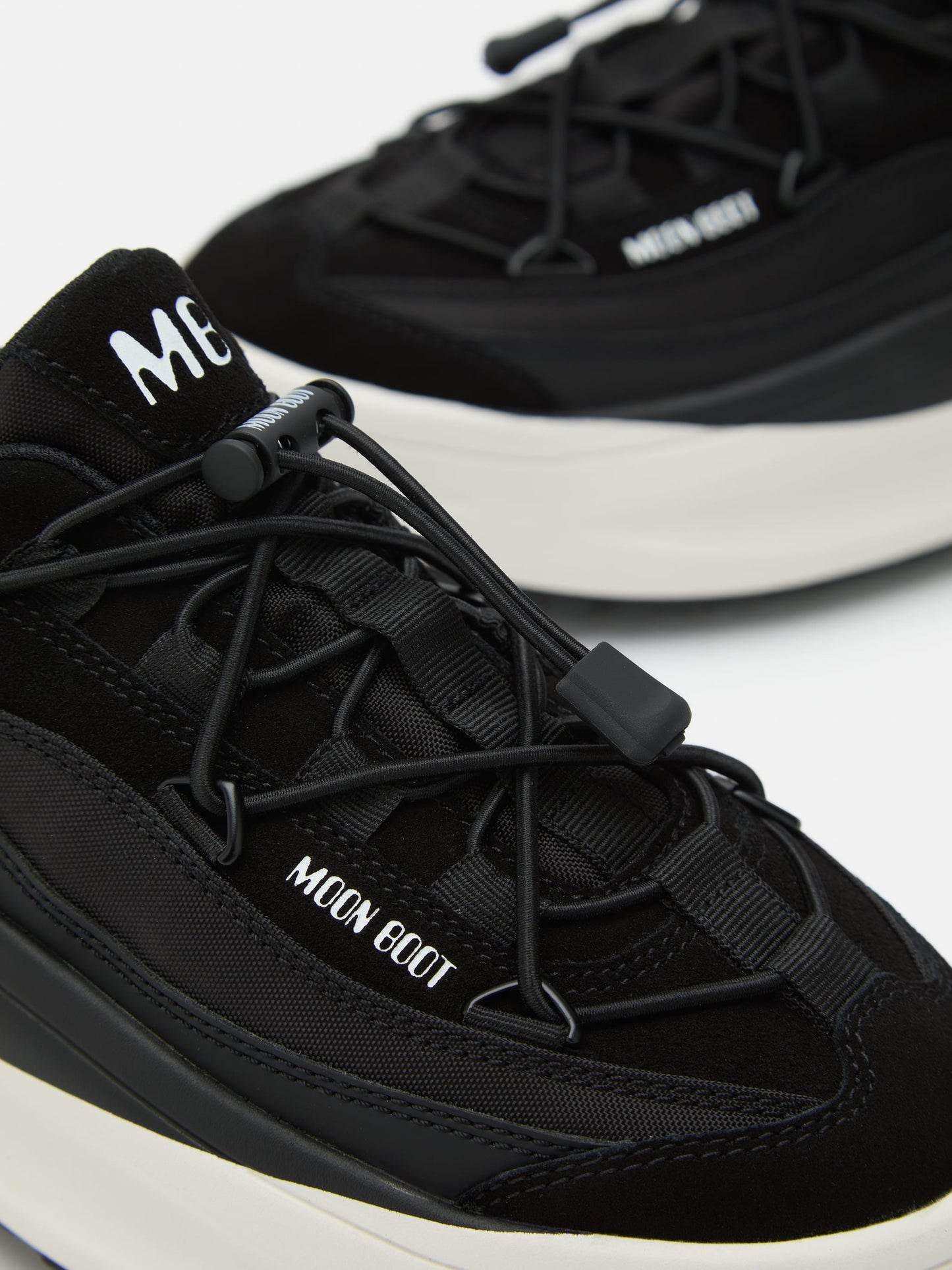 MOON BOOT MOON247 XLACE BLACK & WHITE SNEAKERS