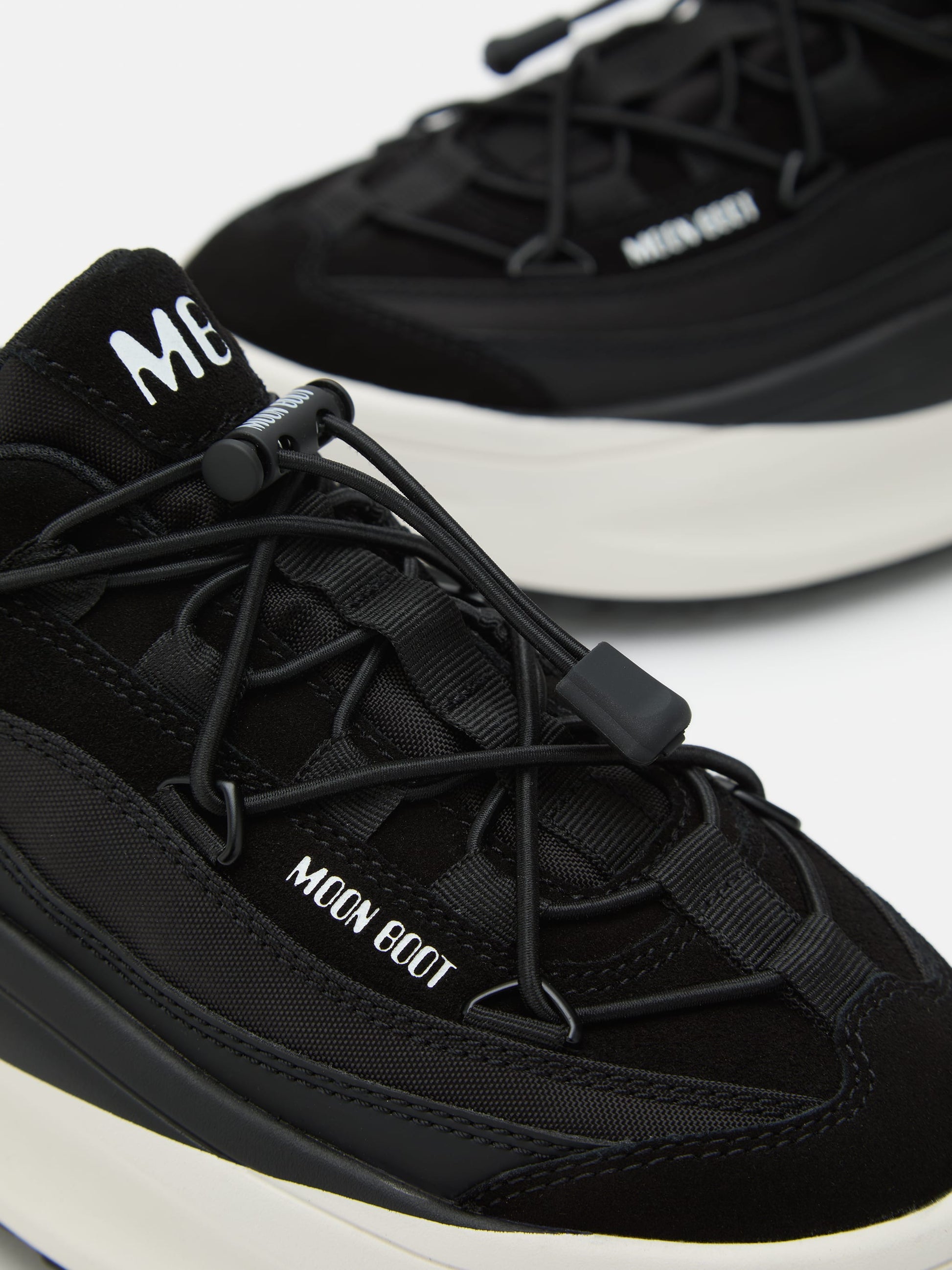 MOON BOOT MOON247 XLACE BLACK & WHITE SNEAKERS