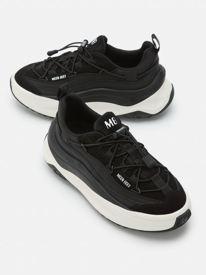 MOON BOOT MOON247 XLACE BLACK & WHITE SNEAKERS