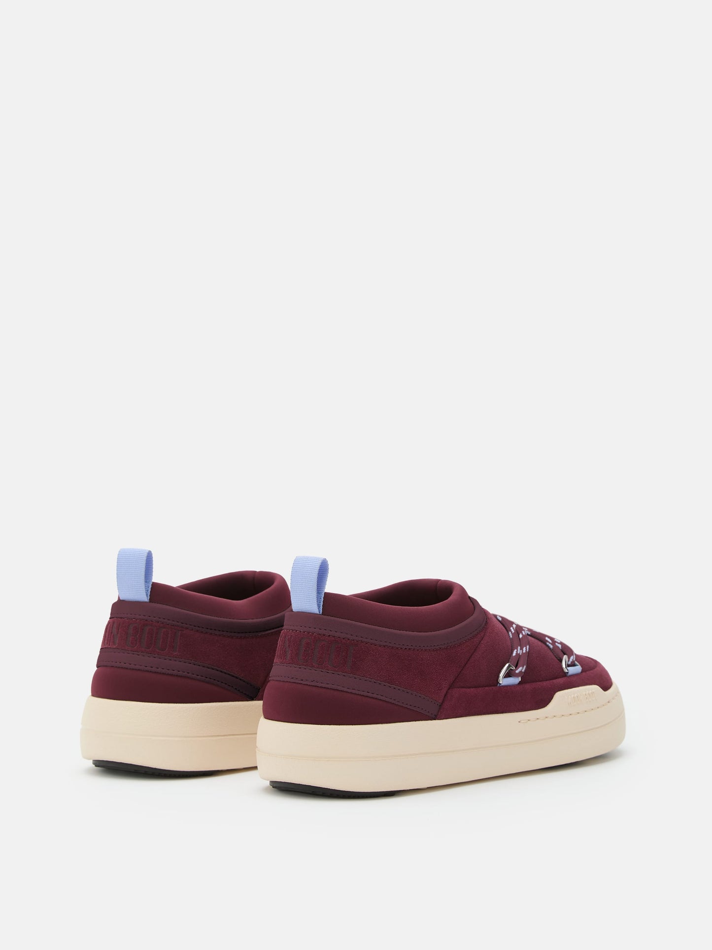 MOON BOOT PARK ICON SUEDE BURGUNDY SNEAKERS