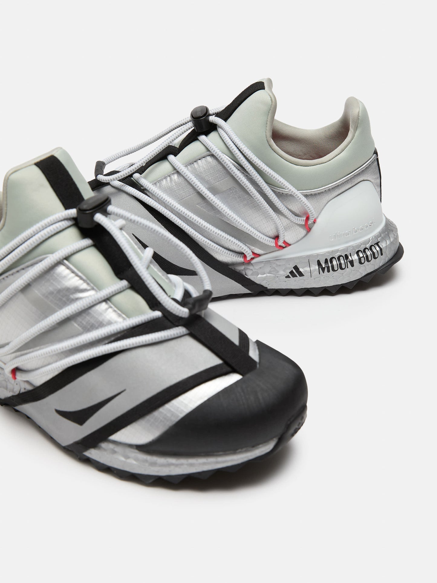 MOON BOOT ADIDAS X MOON BOOT MATTE SILVER ULTRABOOST 1.0 LOW-TOP SNEAKERS