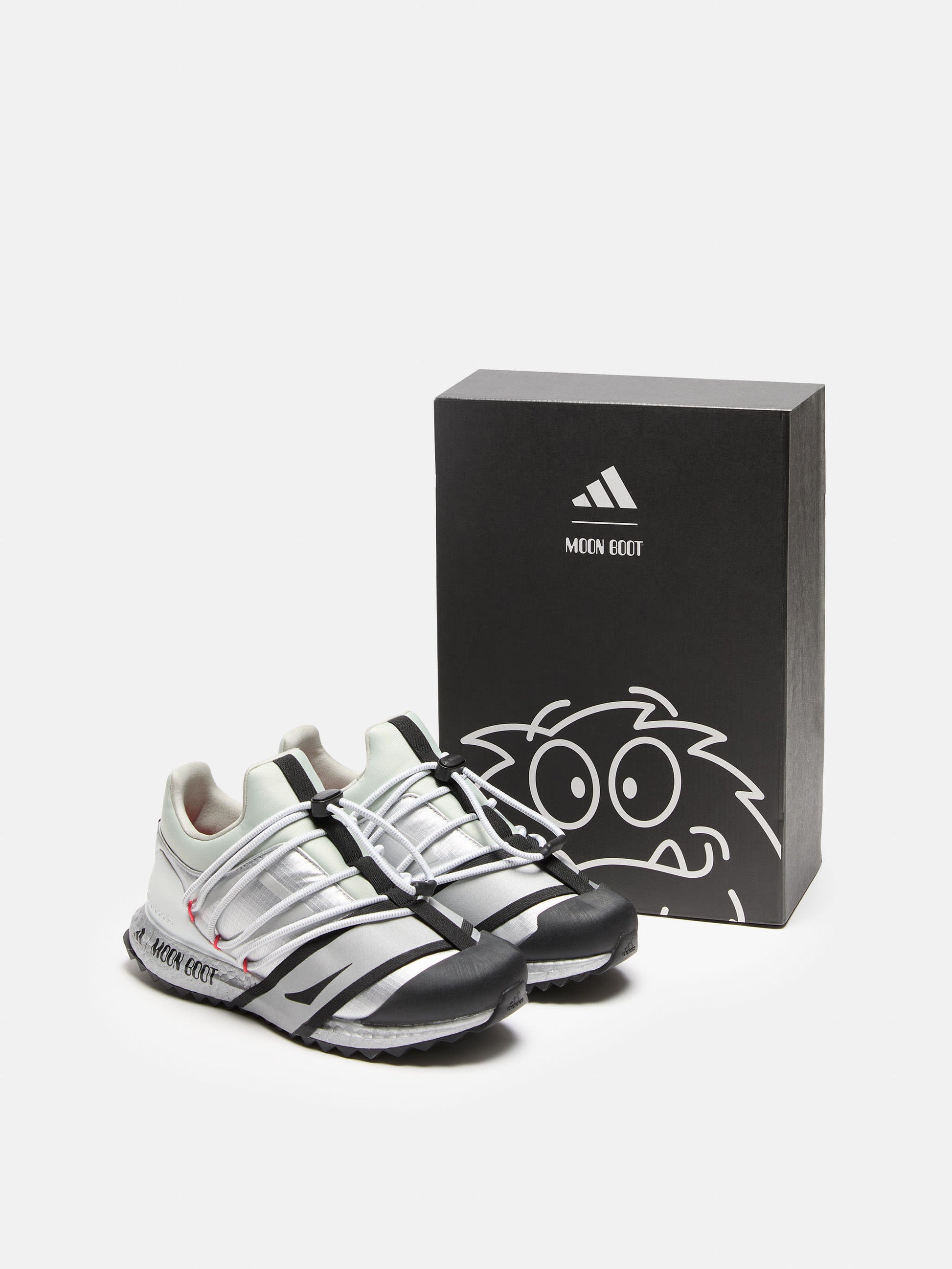 MOON BOOT ADIDAS X MOON BOOT MATTE SILVER ULTRABOOST 1.0 LOW-TOP SNEAKERS