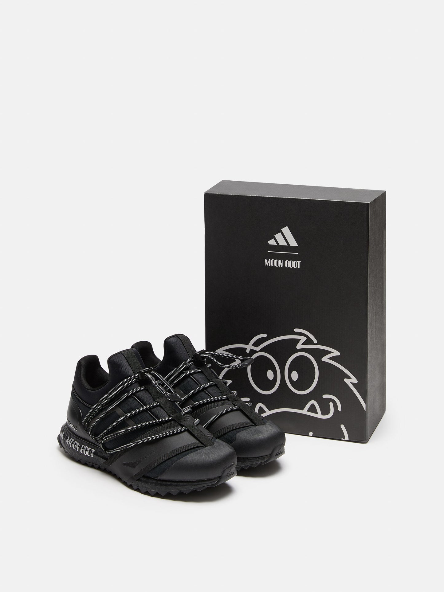 MOON BOOT ADIDAS X MOON BOOT BLACK ULTRABOOST 1.0 LOW-TOP SNEAKERS