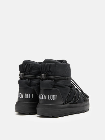 MOON BOOT ADIDAS X MOON BOOT BLACK ACE MID-TOP SNEAKERS