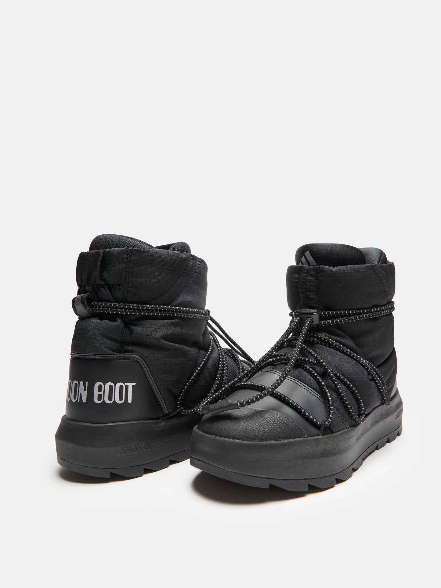 MOON BOOT ADIDAS X MOON BOOT BLACK ACE MID-TOP SNEAKERS