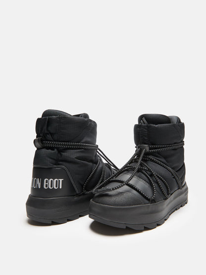 MOON BOOT ADIDAS X MOON BOOT BLACK ACE MID-TOP SNEAKERS