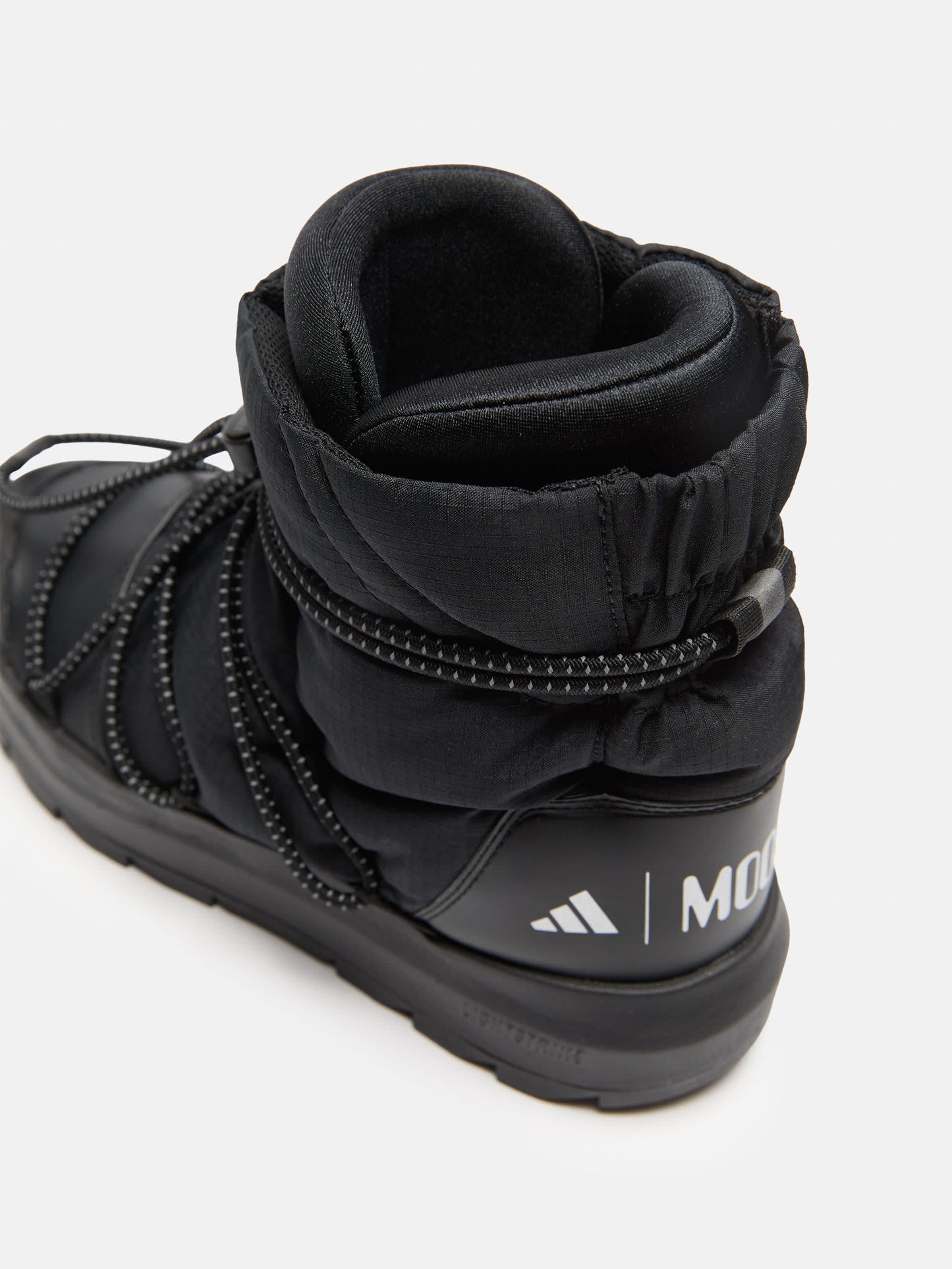 MOON BOOT ADIDAS X MOON BOOT BLACK ACE MID-TOP SNEAKERS